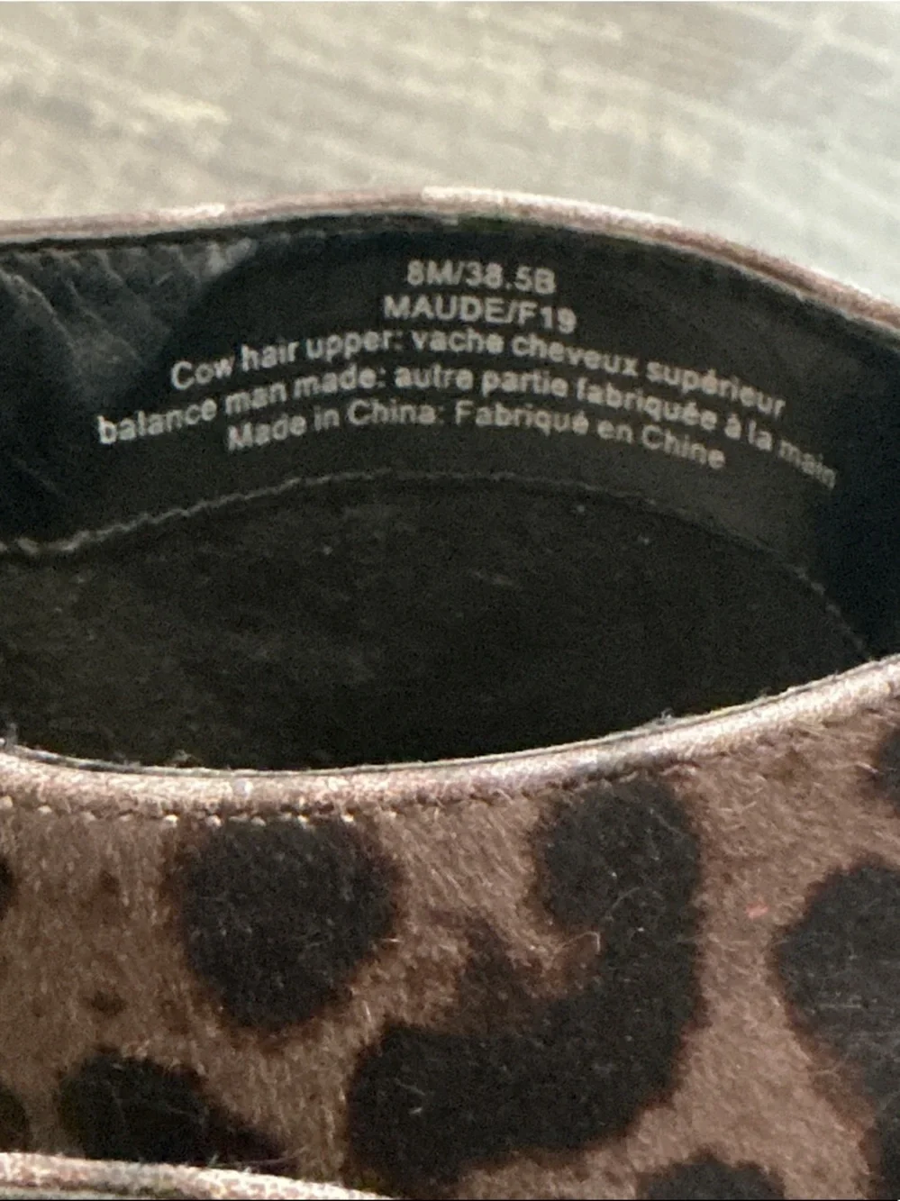 Authentic Karl Lagerfeld designer Leopard animal print leather ankle boots sz 8